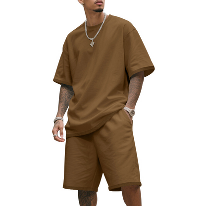 Herren Freizeit-Set – T-Shirt & Shorts – bequem & atmungsaktiv