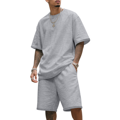 Herren Freizeit-Set – T-Shirt & Shorts – bequem & atmungsaktiv
