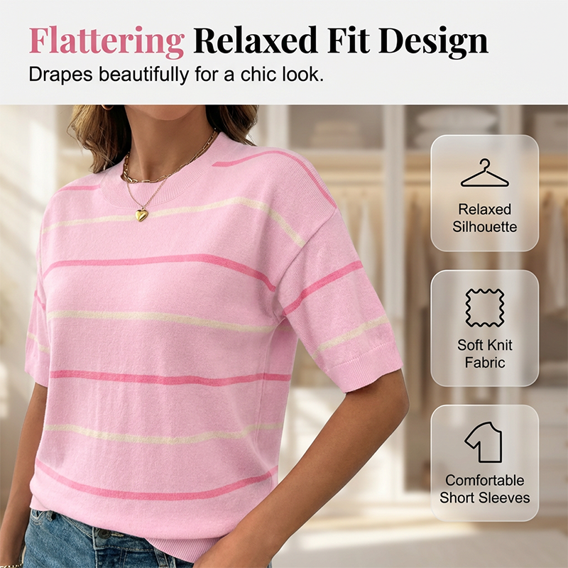 Women's Classic Striped Short-Sleeve T-Shirt