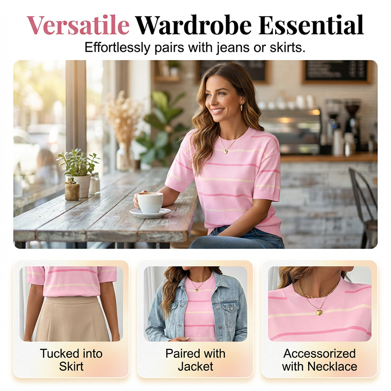 Women's Classic Striped Short-Sleeve T-Shirt