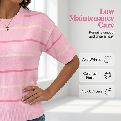 Women's Classic Striped Short-Sleeve T-Shirt