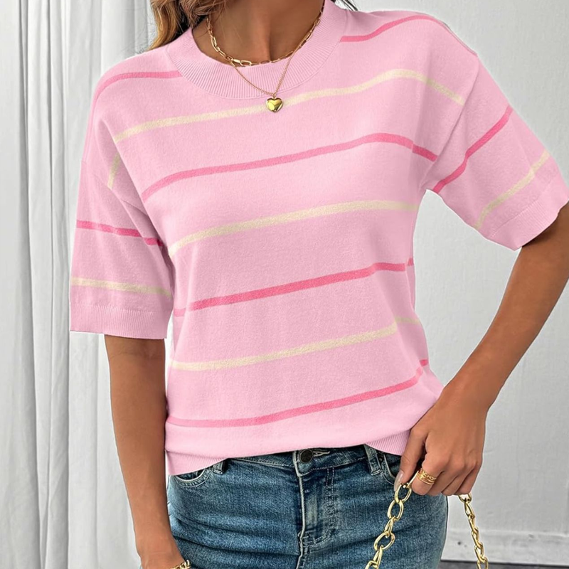 Women's Classic Striped Short-Sleeve T-Shirt