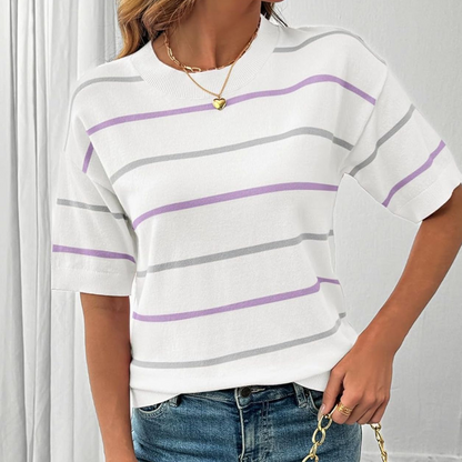 Women's Classic Striped Short-Sleeve T-Shirt