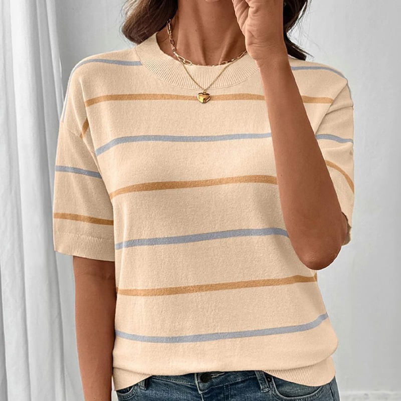 Women's Classic Striped Short-Sleeve T-Shirt