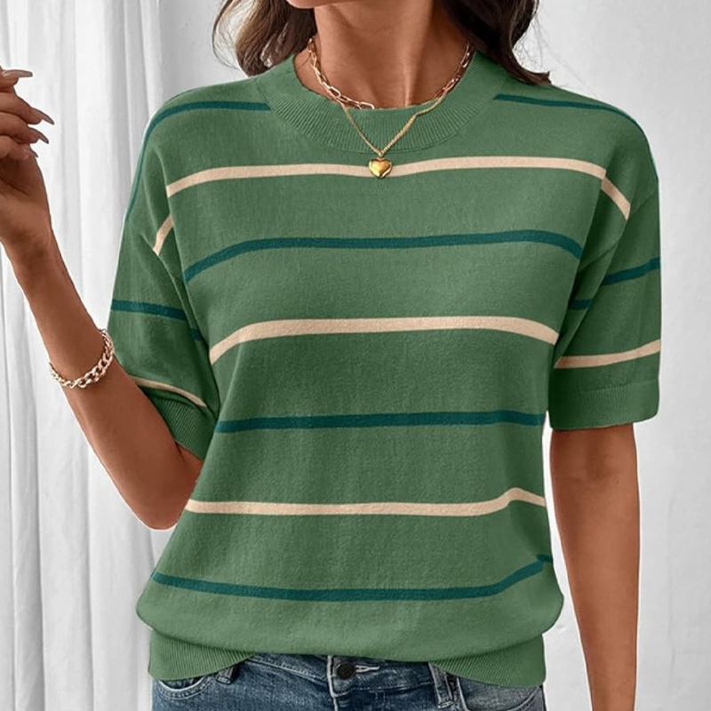 Women's Classic Striped Short-Sleeve T-Shirt
