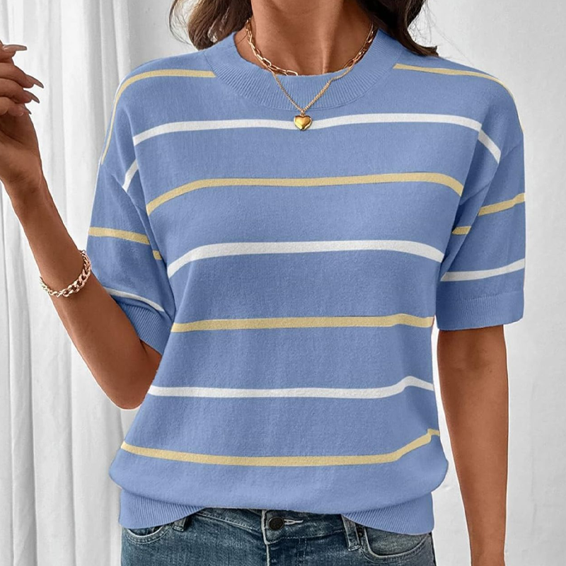 Women's Classic Striped Short-Sleeve T-Shirt