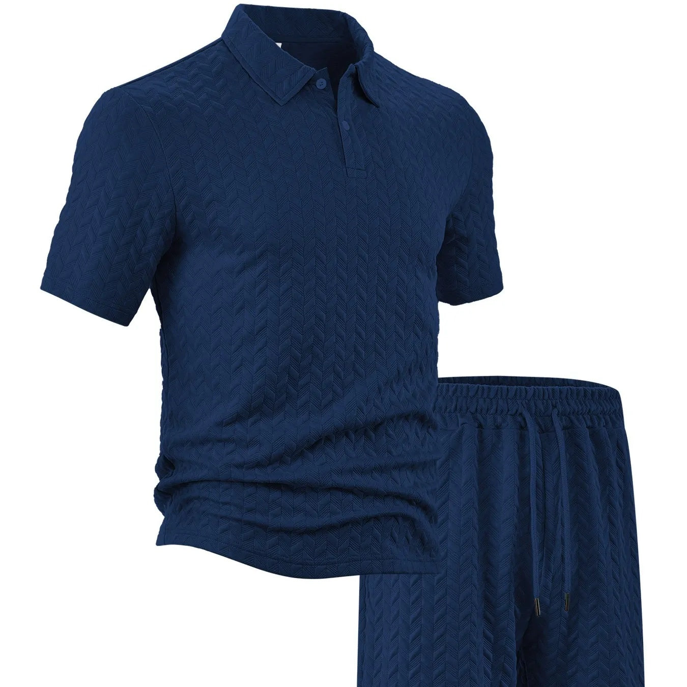 Men's Casual Shirt & Shorts 2-Piece Set