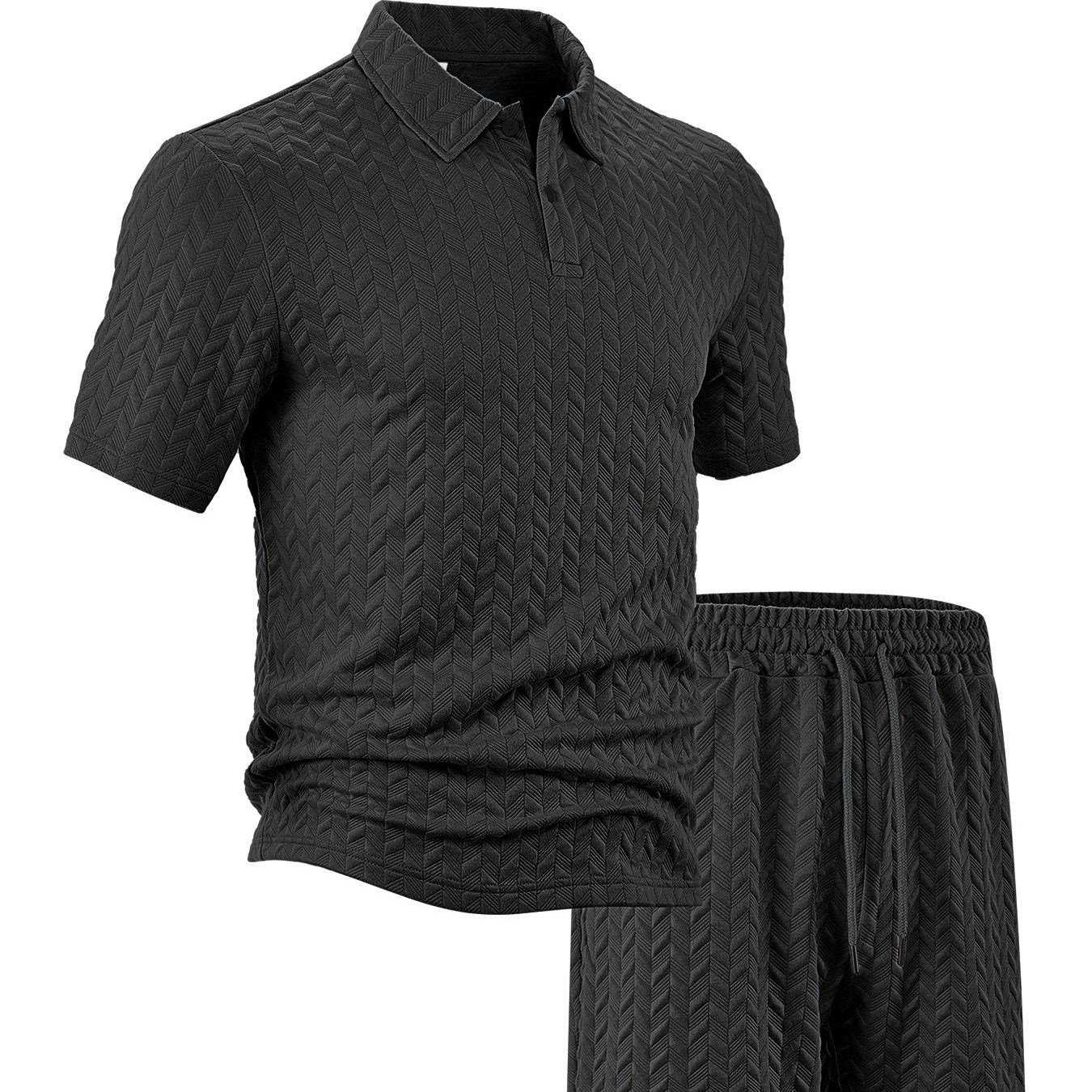 Men's Casual Shirt & Shorts 2-Piece Set