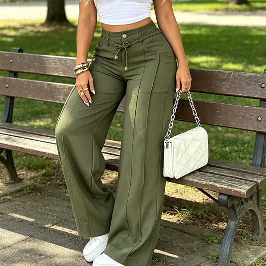 👖📢 SALE: 50% NUR FÜR KURZE ZEIT! Damen Hochbund Straight-Leg Hose – Klassisch, bequem & perfekt für Alltag, Büro & elegante Freizeit ✨
