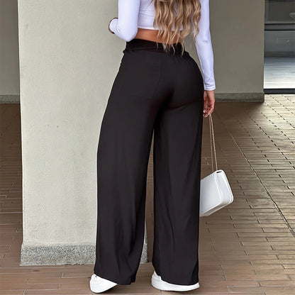 👖📢 SALE: 50% NUR FÜR KURZE ZEIT! Damen Hochbund Straight-Leg Hose – Klassisch, bequem & perfekt für Alltag, Büro & elegante Freizeit ✨