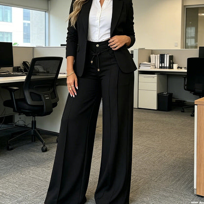 👖📢 SALE: 50% NUR FÜR KURZE ZEIT! Damen Hochbund Straight-Leg Hose – Klassisch, bequem & perfekt für Alltag, Büro & elegante Freizeit ✨