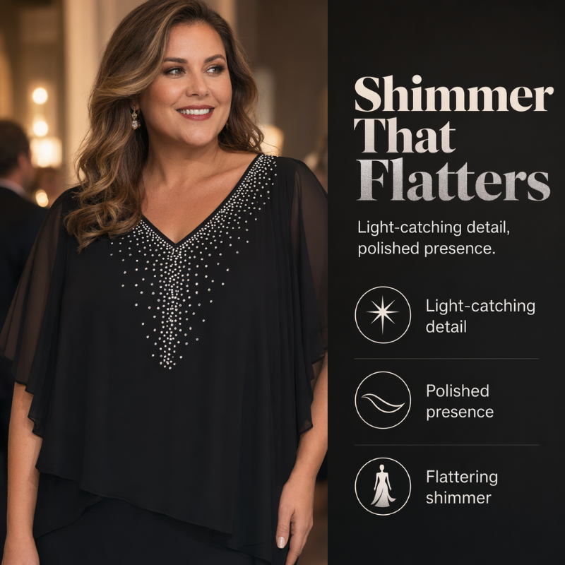 ⌛Zeitlich begrenztes Angebot – Elegantes Abendkleid mit V-Ausschnitt für Damen