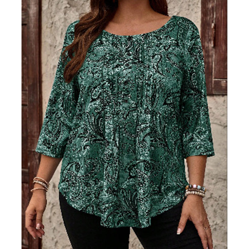 💫 Jetzt im Trend – Lockeres Paisley-Top mit Bindevorderseite – vielseitig und elegant ✨