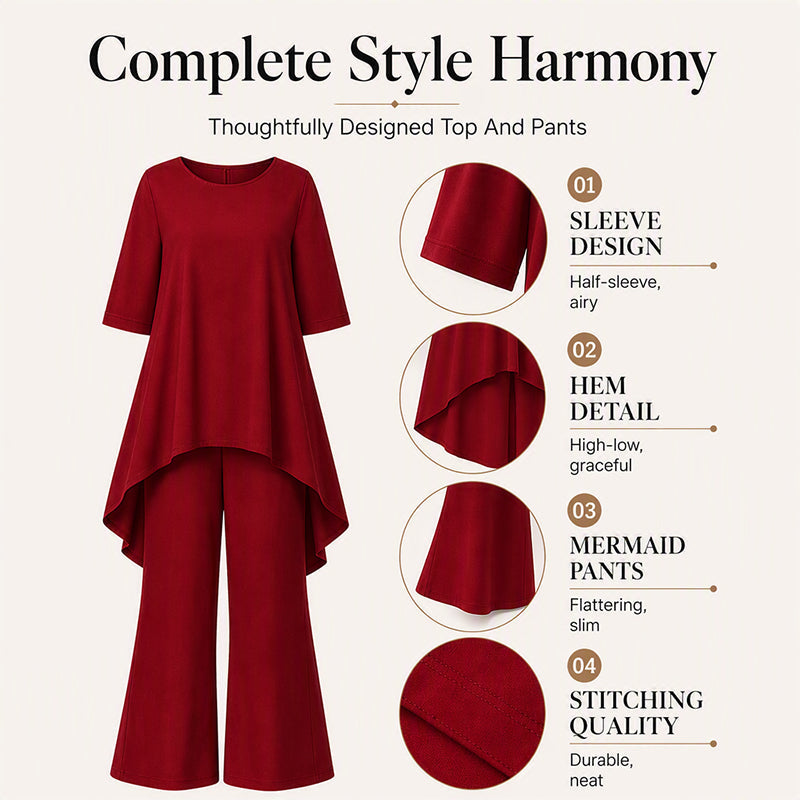 🔥 Jetzt im Trend – Asymmetrisches Hosen-Set – vielseitig