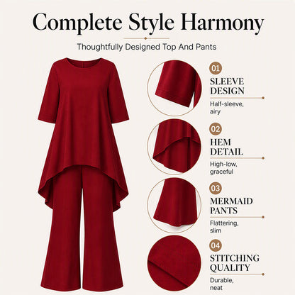 🔥 Jetzt im Trend – Asymmetrisches Hosen-Set – vielseitig