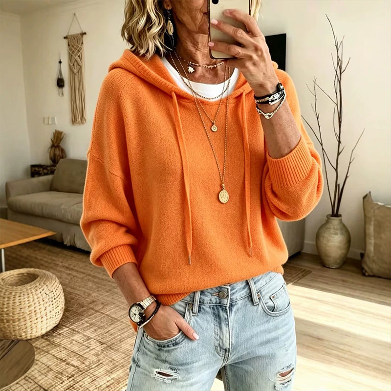 📢🎉50%Rabatt!!!🛍️✨Legerer Damen-Kapuzenpullover mit Kordelzug