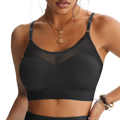 📢📢50%Rabatt!!!🎉✨Damen Hohles Mesh Push-Up Sport-BH