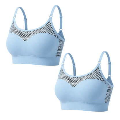 📢📢50%Rabatt!!!🎉✨Damen Hohles Mesh Push-Up Sport-BH