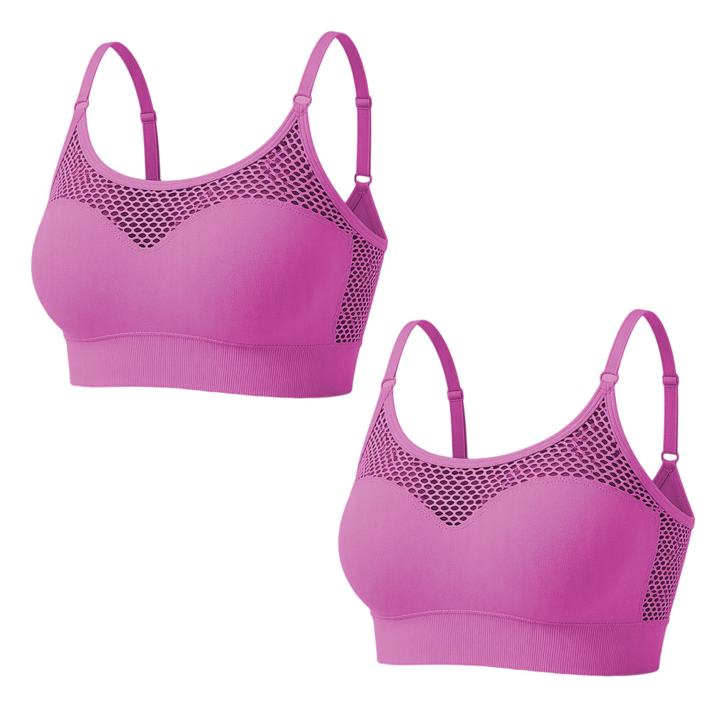 📢📢50%Rabatt!!!🎉✨Damen Hohles Mesh Push-Up Sport-BH