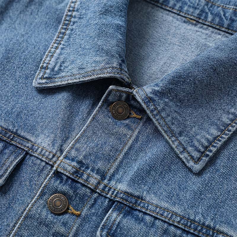📢📢50%Rabatt!!!🎉✨Lässiger lang geschnittener Jeansmantel mit Knopfleiste für Damen