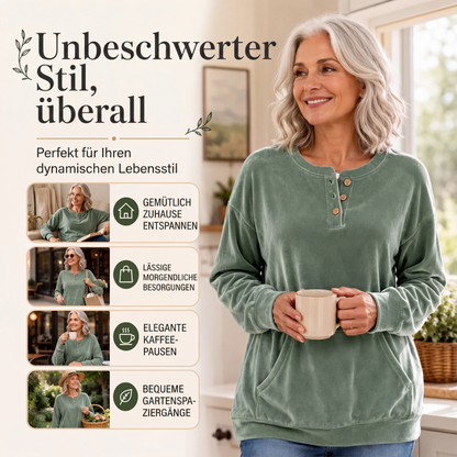 📢📢50%Rabatt!!!🎉✨Damen-Sweatshirt aus Goldsamt