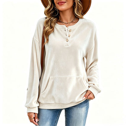 📢📢50%Rabatt!!!🎉✨Damen-Sweatshirt aus Goldsamt