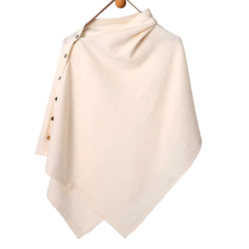 📢📢50%Rabatt!!!🎉✨Stilvoller Damen-Poncho mit seitlichen Knöpfen