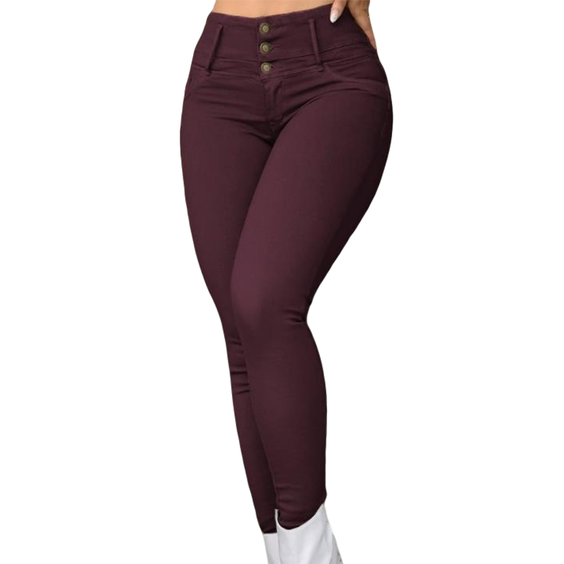 📢📢50%Rabatt!!!🎉🏃‍♀️ Es wird im Akkord weggeschnappt – zögern Sie nicht! Damen Stretch Hochbund Skinny Hose