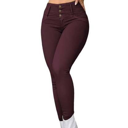 📢📢50%Rabatt!!!🎉🏃‍♀️ Es wird im Akkord weggeschnappt – zögern Sie nicht! Damen Stretch Hochbund Skinny Hose