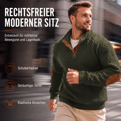 🌙 Heute um Mitternacht vorbei – verpassen Sie es nicht, sonst warten Sie ein Jahr! Legeres, lockeres Jacquard-Sweatshirt für Herren