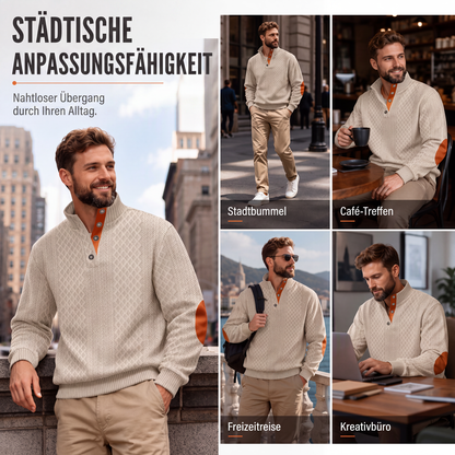 🌙 Heute um Mitternacht vorbei – verpassen Sie es nicht, sonst warten Sie ein Jahr! Legeres, lockeres Jacquard-Sweatshirt für Herren