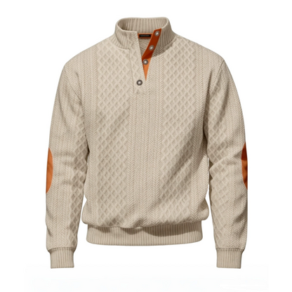 🌙 Heute um Mitternacht vorbei – verpassen Sie es nicht, sonst warten Sie ein Jahr! Legeres, lockeres Jacquard-Sweatshirt für Herren