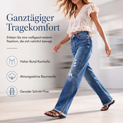 💎👖 Neuheiten – High-Waist-Distressed-Jeans – vintage und vielseitig