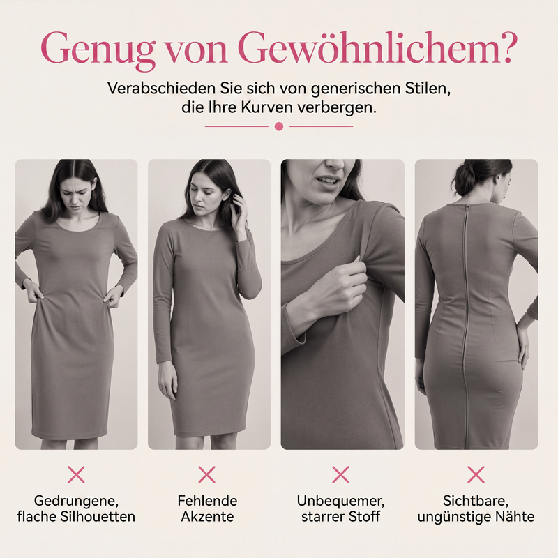 📢📢50%Rabatt!!!💎✨ Jetzt im Trend – Rosendetail-Midikleid – vielseitig und stilvoll