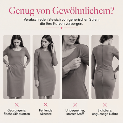 📢📢50%Rabatt!!!💎✨ Jetzt im Trend – Rosendetail-Midikleid – vielseitig und stilvoll