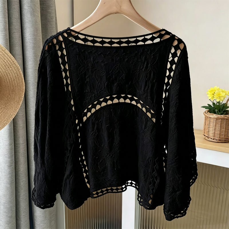 Locker sitzende Cardigan aus Hohlspitze für Damen