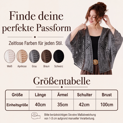 Locker sitzende Cardigan aus Hohlspitze für Damen