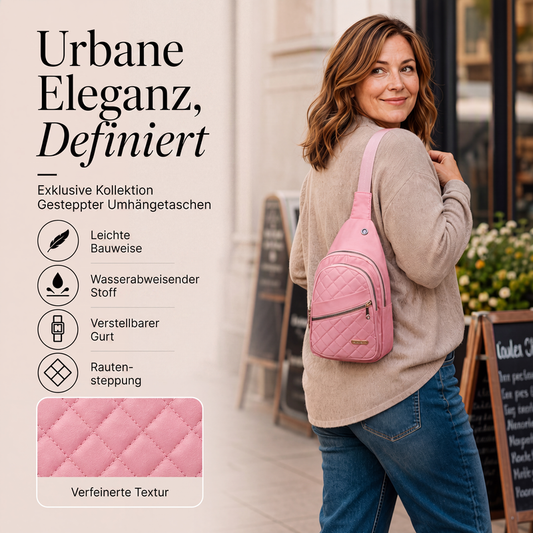 Leichte gesteppte Crossbody-Umhängetasche