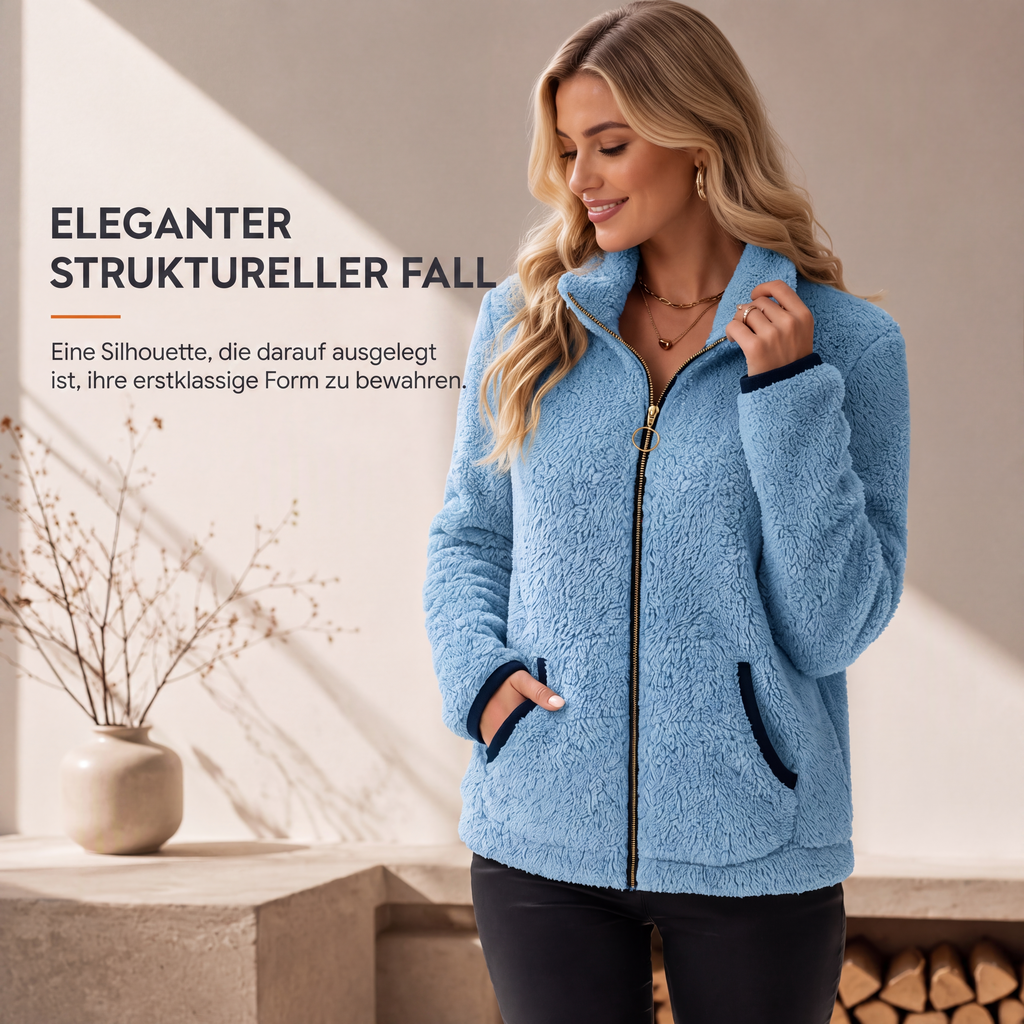 💎🧥 Kuscheliger Zip-Cardigan mit Taschen – warm und vielseitig