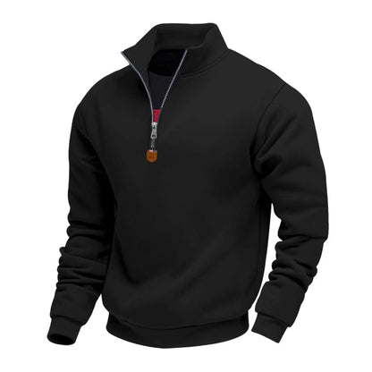 📢📢50%Rabatt!!!🎉✨Herren-Pullover mit Stehkragen und Viertelreißverschluss