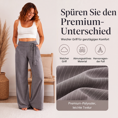 🎯 Einfach halber Preis – keine Spiele! Legere gestreifte Weithosen für Damen