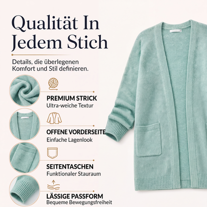 💎🛍️ Tagesangebot – Offener Strickcardigan – ideal für Alltag und Freizeit