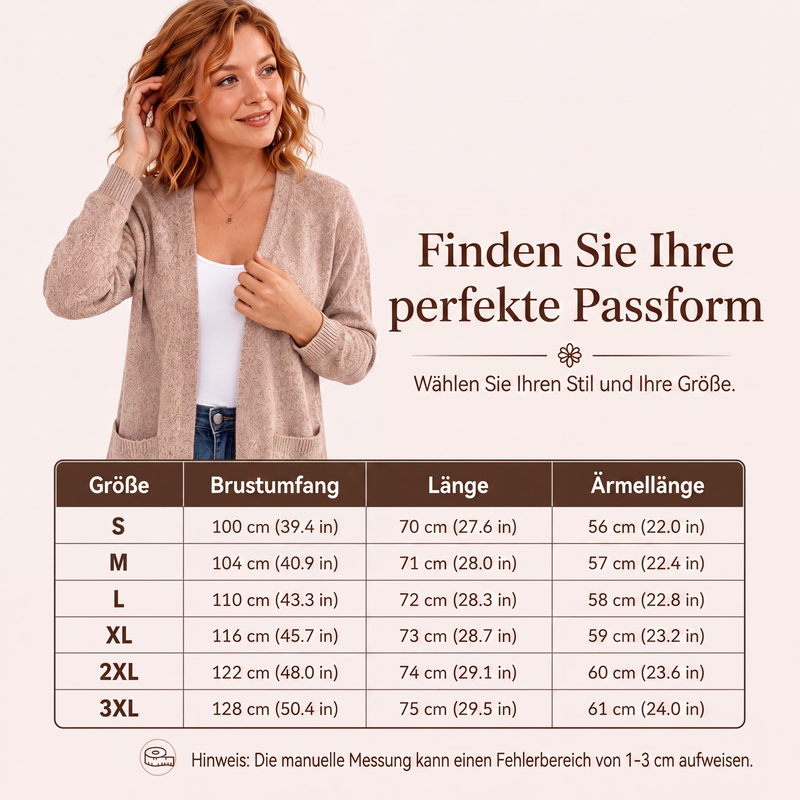 💎🛍️ Tagesangebot – Offener Strickcardigan – ideal für Alltag und Freizeit