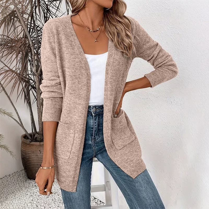 💎🛍️ Tagesangebot – Offener Strickcardigan – ideal für Alltag und Freizeit