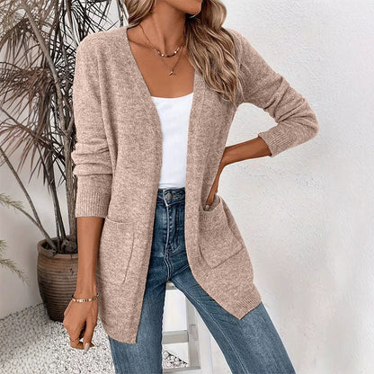💎🛍️ Tagesangebot – Offener Strickcardigan – ideal für Alltag und Freizeit