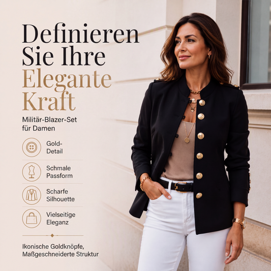 💎✨ Bestseller – Goldknopf-Blazer – tailliert und elegant