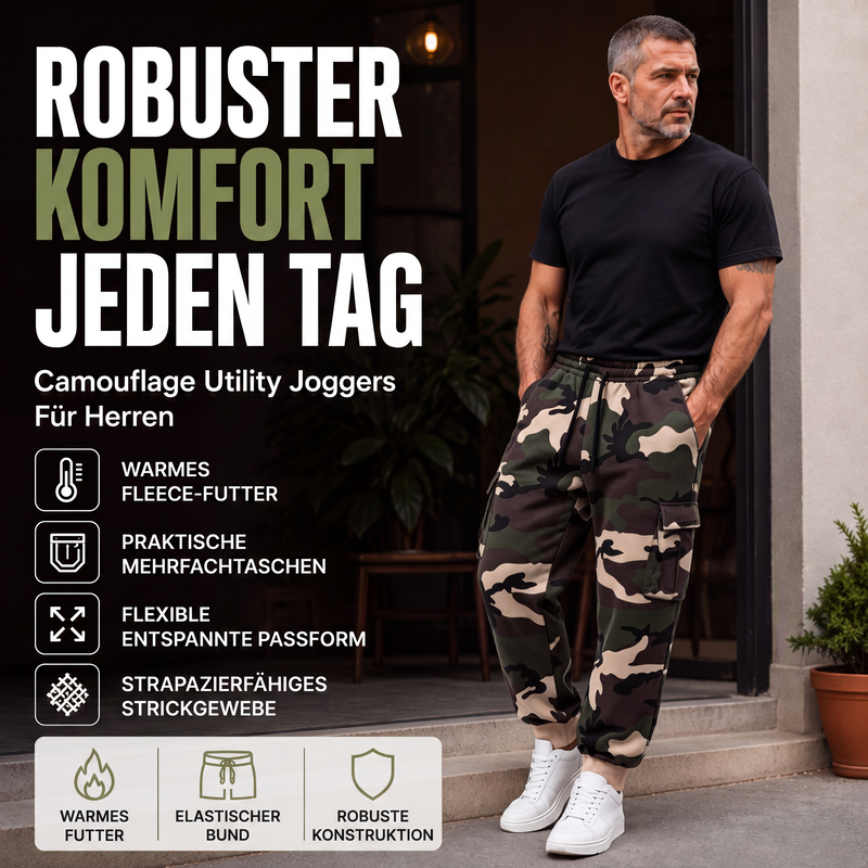 📢📢50%Rabatt!!!🎉✨Cargohose für Herren mit Camouflage-Muster und Kordelzug, geeignet für sportliche Aktivitäten