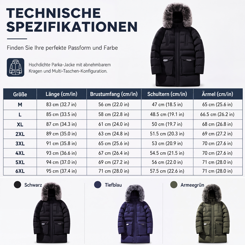 🧥❄️ Bestseller – Warme Winter-Steppjacke für Herren