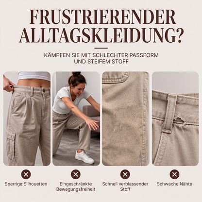 📢🎉50%Rabatt!!!🛍️✨Legere Damen-Utility-Hose mit geradem Bein – bequem & vielseitig