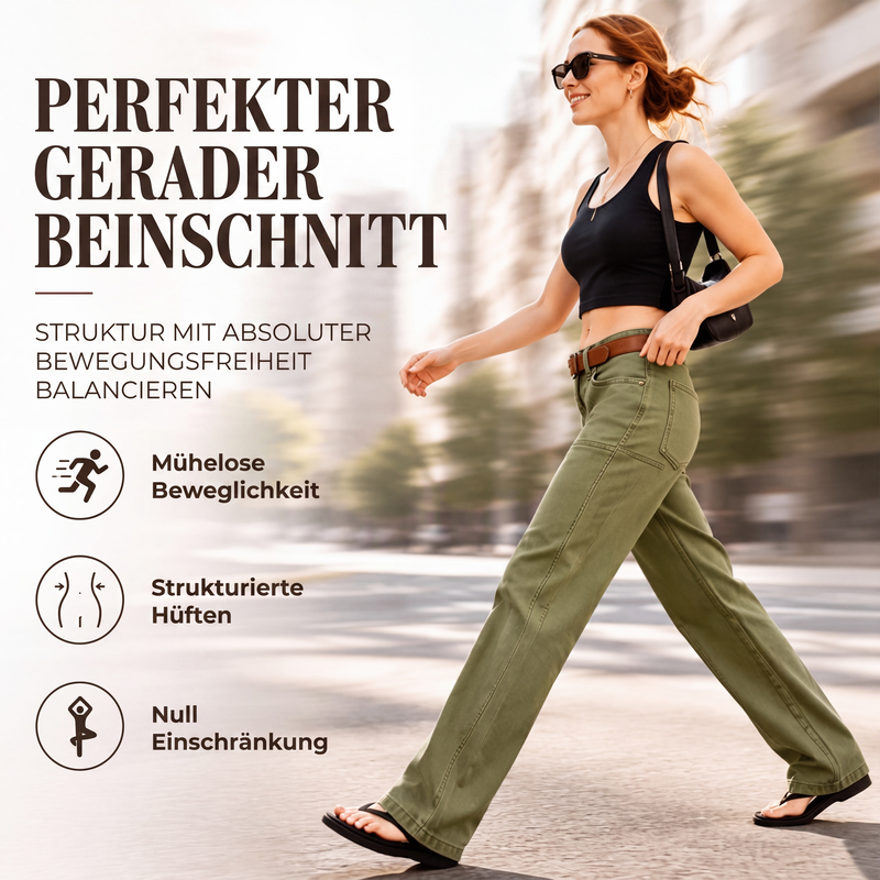 📢🎉50%Rabatt!!!🛍️✨Legere Damen-Utility-Hose mit geradem Bein – bequem & vielseitig